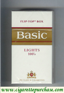 Basic Lights 100s cigarettes hard box design 2